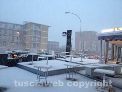 Nella bufera di neve - Viterbo