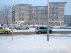 Nella bufera di neve - Viterbo