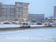 Nella bufera di neve - Viterbo