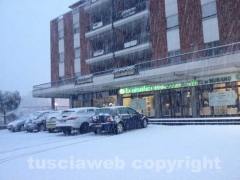 Nella bufera di neve - Viterbo