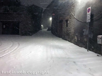 Viterbo - Nella bufera di neve