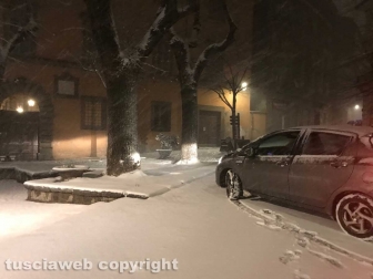 Viterbo - Nella bufera di neve