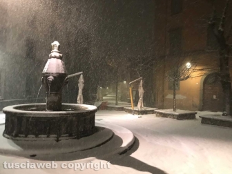 Viterbo - Nella bufera di neve