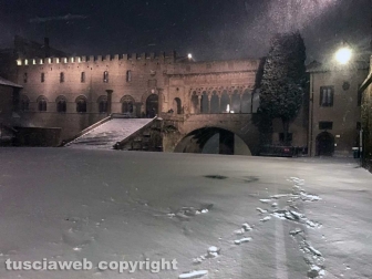 Viterbo - Nella bufera di neve