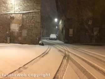 Viterbo - Nella bufera di neve
