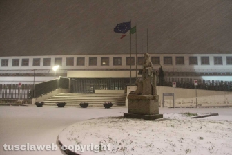 Viterbo - Nella bufera di neve