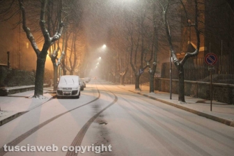 Viterbo - Nella bufera di neve