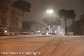 Viterbo - Nella bufera di neve
