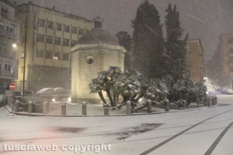 Viterbo - Nella bufera di neve