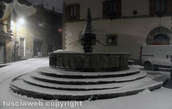 Viterbo - Nella bufera di neve