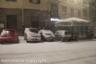 Viterbo - Nella bufera di neve