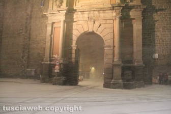 Viterbo - Nella bufera di neve