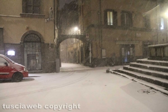 Viterbo - Nella bufera di neve