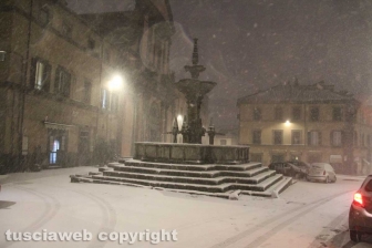Viterbo - Nella bufera di neve