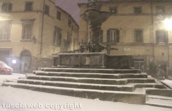 Viterbo - Nella bufera di neve