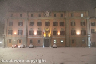 Viterbo - Nella bufera di neve