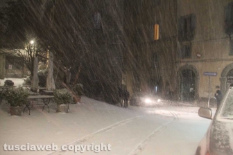 Viterbo - Nella bufera di neve