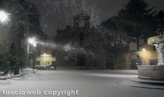 Viterbo - Nella bufera di neve