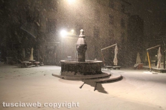 Viterbo - Nella bufera di neve