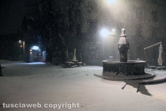 Viterbo - Nella bufera di neve