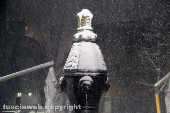 Viterbo - Nella bufera di neve