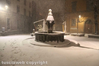 Viterbo - Nella bufera di neve