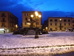 Neve a Viterbo il giorno dopo
