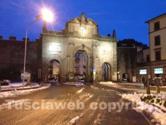 Neve a Viterbo il giorno dopo