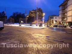 Neve a Viterbo il giorno dopo