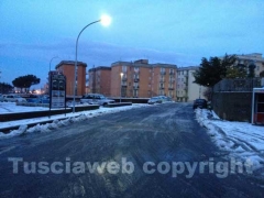 Neve a Viterbo il giorno dopo