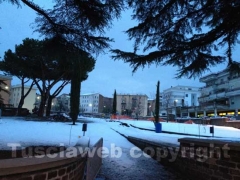 Neve a Viterbo il giorno dopo