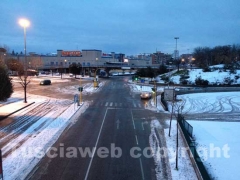 Neve a Viterbo il giorno dopo