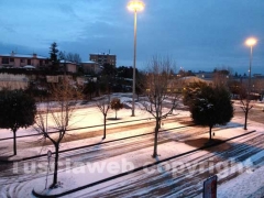 Neve a Viterbo il giorno dopo