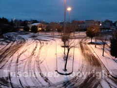 Neve a Viterbo il giorno dopo