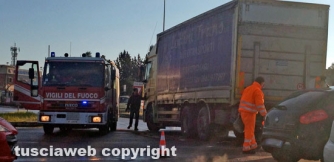 Viterbo - Incidente sulla Cassia Nord