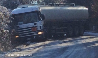 Ronciglione - Autocisterna fuori strada