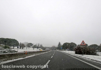 Maltempo - Neve sulla superstrada