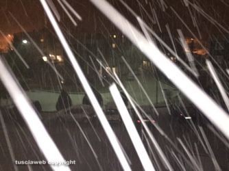 Ore 22,48 Nevica a Bagnaia