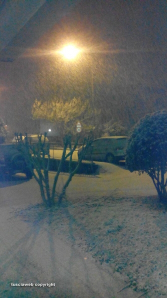 Ore 22,55 Nevica a Capranica