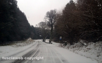 La neve sulla Cimina