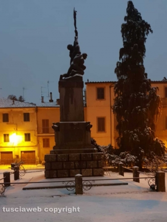 Maltempo - Neve ad Acquapendente