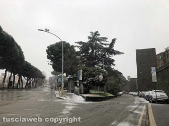 La neve a Viterbo