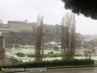 La neve a Viterbo