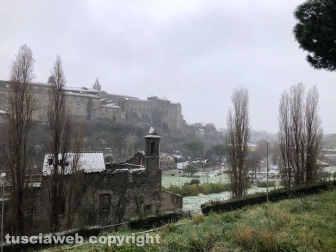 La neve a Viterbo