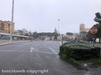 La neve a Viterbo