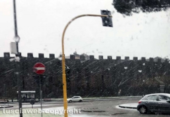 La neve a Viterbo