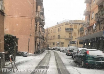 La neve a Viterbo