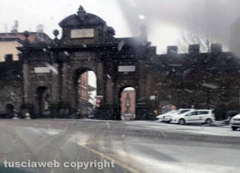 La neve a Viterbo