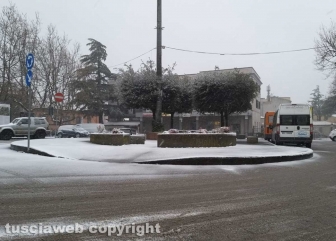 La neve a Montefiascone