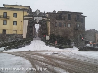 La neve a Montefiascone
